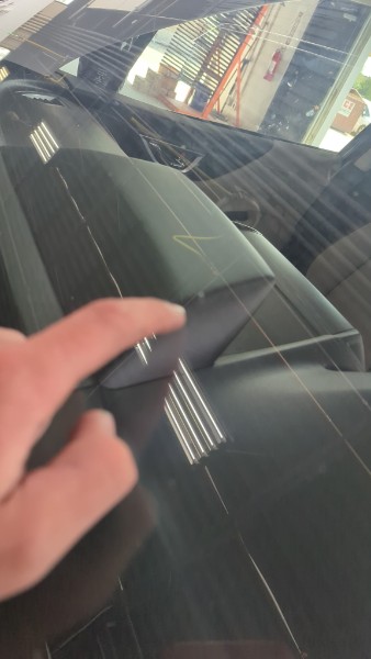 Rock chip after repair